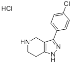 3-(4-Chlorophenyl)-4,5,6,7-tetrahydro-1H-pyrazolo[4,3-c]pyridine hydrochloride Structure,87628-52-2Structure