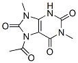 1H-purine-2,6,8(3h)-trione,7-acetyl-7,9-dihydro-1,9-dimethyl- Structure,876495-97-5Structure