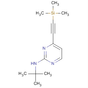 N-tert-butyl-4-(2-(trimethylsilyl)ethynyl)pyrimidin-2-amine Structure,876521-29-8Structure