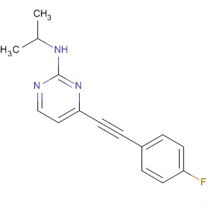 4-(2-(4-Fluorophenyl)ethynyl)-n-isopropylpyrimidin-2-amine Structure,876521-35-6Structure