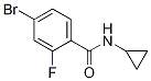 4-Bromo-2-fluoro-n-cyclopropyl-benzamide Structure,877383-84-1Structure