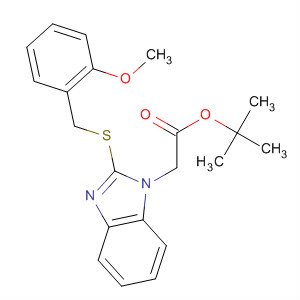 [2-(2-甲氧基-苄基磺酰基)-苯并咪唑-1-基]-乙酸叔丁酯结构式_877623-65-9结构式