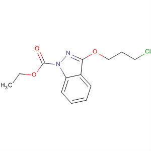 3-(3-Chloro-propoxy)-indazole-1-carboxylic acid ethyl ester Structure,877623-82-0Structure