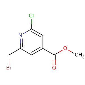 2-Bromomethyl-6-chloro-isonicotinic acid methyl ester Structure,877624-39-0Structure