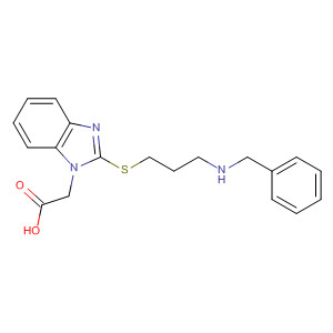 [2-(3-Benzylamino-propylsulfanyl)-benzoimidazol-1-yl]-acetic acid Structure,877626-71-6Structure