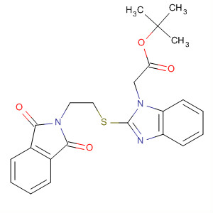 {2-[2-(1,3-二氧代-1,3-二氢-异吲哚-2-基)-乙基磺酰基]-苯并咪唑-1-基}-乙酸叔丁酯结构式_877626-87-4结构式