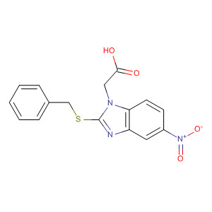 (2-Benzylsulfanyl-5-nitro-benzoimidazol-1-yl)-acetic acid Structure,877627-47-9Structure