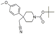 Tert-butyl 4-(cyanomethyl)-4-(4-methoxyphenyl)piperidine-1-carboxylate Structure,878130-38-2Structure