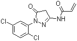 1-(2,5-二氯苯基)-3-丙烯酰胺基-5-吡唑酮结构式_87820-16-4结构式