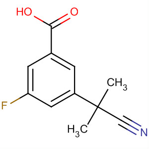 3-(2-Cyanopropan-2-yl)-5-fluorobenzoic acid Structure,878744-88-8Structure