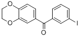 3,4-(Ethylenedioxy)-3-iodobenzophenone Structure,878969-65-4Structure