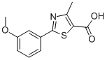 2-(3-Methoxyphenyl)-4-methyl-1,3-thiazole-5-carboxylic acid Structure,879636-95-0Structure