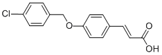 3-[4-[(4-Chlorophenyl)methoxy]phenyl]-2-propenoic acid Structure,879642-82-7Structure