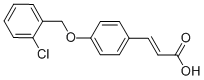 3-[4-[(2-Chlorophenyl)methoxy]phenyl]-2-propenoic acid Structure,879642-95-2Structure