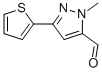 1-Methyl-3-thien-2-yl-1H-pyrazole-5-carbaldehyde Structure,879896-48-7Structure