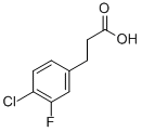 4-Chloro-3-fluorobenzenepropanoic acid Structure,881189-65-7Structure