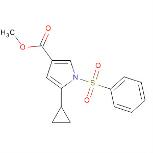 Methyl 5-cyclopropyl-1-(phenylsulfonyl)-1h-pyrrole-3-carboxylate Structure,881675-61-2Structure