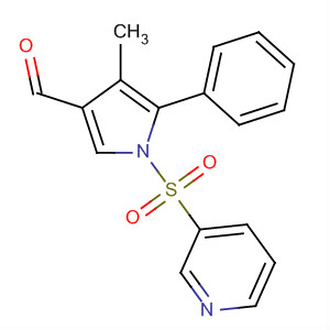 4-Methyl-5-phenyl-1-(pyridin-3-ylsulfonyl)-1h-pyrrole-3-carbaldehyde Structure,881677-34-5Structure