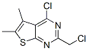 4-Chloro-2-chloromethyl-5,6-dimethyl-thieno[2,3-d]pyrimidine Structure,88203-19-4Structure