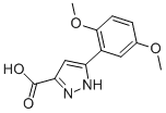 5-(2,5-Dimethoxyphenyl)-1h-pyrazole-3-carboxylic acid Structure,882238-14-4Structure