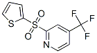 2-(2-噻吩磺酰基)-4-(三氟甲基)-吡啶结构式_882292-13-9结构式