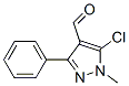 5-Chloro-1-methyl-3-phenyl-1H-pyrazole-4-carbaldehyde Structure,883-38-5Structure