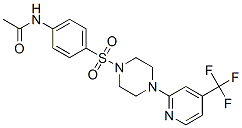 N-[4-[[4-[4-(三氟甲基)-2-吡啶]-1-哌嗪]磺酰基]苯基]-乙酰胺结构式_883031-24-1结构式