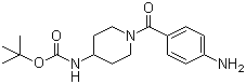 1-(4-氨基苯甲酰基)哌啶-4-氨基甲酸叔丁酯结构式_883106-38-5结构式