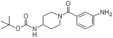 1-(3-Aminobenzoyl)piperidine-4-carbamic acid tert-butyl ester Structure,883106-41-0Structure