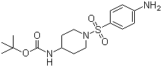 [1-(4-氨基苯磺酰基)哌啶-4-基]氨基甲酸叔丁酯结构式_883106-52-3结构式