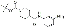 4-(3-氨基苯基氨基甲酰)哌啶-1-羧酸叔丁酯结构式_883106-64-7结构式