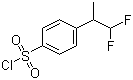 Benzenesulfonyl chloride, 4-(2,2-difluoro-1-methylethyl)- Structure,883146-12-1Structure