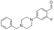 4-(4-Benzyl-1-piperazino)-2-fluoro-benzaldehyde Structure,883512-34-3Structure