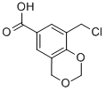 4H-1,3-benzodioxin-6-carboxylic acid, 8-(chloromethyl)- Structure,884325-48-8Structure