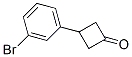 3-(3-Bromophenyl)-cyclobutanone Structure,885267-15-2Structure