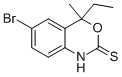 6-Bromo-4-ethyl-4-methyl-1h-benzo[d][1,3]oxazine-2(4h)-thione Structure,885268-13-3Structure