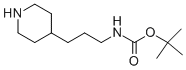 Tert-butyl 3-(piperidin-4-yl)propylcarbamate Structure,885268-87-1Structure