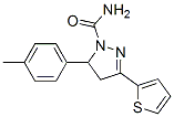 3-(2-噻吩)-5-对甲苯-4,5-二氢-1H-吡唑-1-羧酰胺结构式_885269-92-1结构式