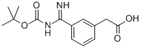 [3-(Tert-butoxycarbonylaminoiminomethyl)phenyl]aceticacid Structure,885270-01-9Structure