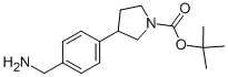 Tert-butyl 3-(4-(aminomethyl )phenyl )pyrrolidine-1-carboxylate Structure,885270-22-4Structure