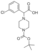 4-[Carboxy-(3-chloro-phenyl)-methyl]-piperazine-1-carboxylic acid tert-butyl ester hydrochloride Structure,885272-99-1Structure