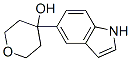 4-(1H-indol-5-yl)-tetrahydro-pyran-4-ol Structure,885273-22-3Structure