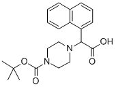 4-(羧基-萘-1-甲基)-哌嗪-1-羧酸叔丁酯盐酸盐结构式_885274-72-6结构式