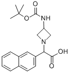 (3-Boc-amino-azetidin-1-yl)-naphthalen-2-yl-acetic acid Structure,885275-34-3Structure