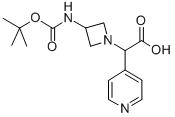 (3-Boc-amino-azetidin-1-yl)-pyridin-4-yl-acetic acid Structure,885275-96-7Structure