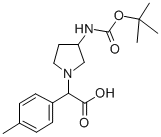 (3-Boc-amino-pyrrolidin-1-yl)-p-tolyl-acetic acid Structure,885276-15-3Structure