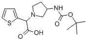 (3-Boc-amino-pyrrolidin-1-yl)-thiophen-2-yl-acetic acid Structure,885276-25-5Structure