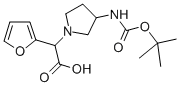 (3-Boc-amino-pyrrolidin-1-yl)-furan-2-yl-acetic acid Structure,885276-37-9Structure