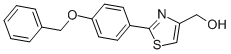 [2-(4-Benzyloxyphenyl)thiazol-4-yl]methanol Structure,885279-89-0Structure