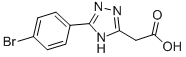 [5-(4-Bromo-phenyl)-4h-[1,2,4]triazol-3-yl]-acetic acid Structure,885281-00-5Structure